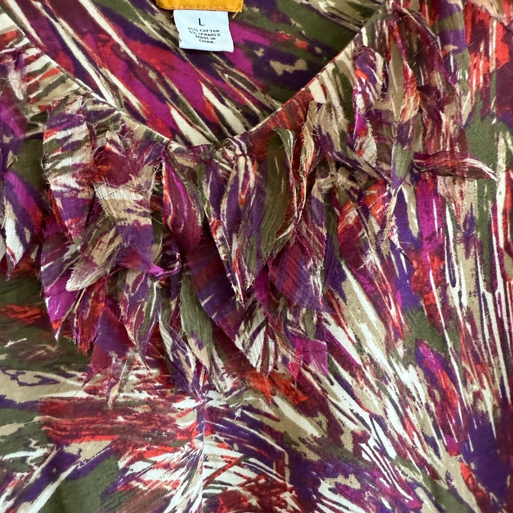 Ruby Rd. V-Neck Top Pattern 3/4 Sleeve - Picture 4 of 5